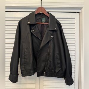 Target Wild Fable Faux Leather Jacket  XL